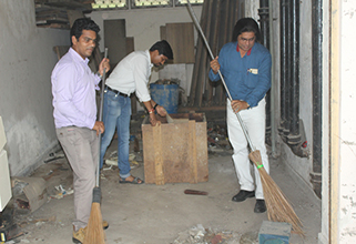 Cleaning Powai Campus